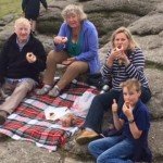 Devon Cream Tea on top of Haytor, Dartmoor's most iconic Tor