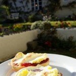 Devon Cream Tea in the garden of the Dartmoor Holiday Cottage